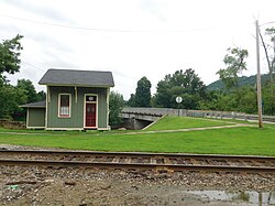 Former Utica station along the Erie Railroad