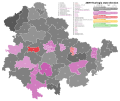 2009 Thuringian state election - Black is CDU, Pink is Left, Red is SPD