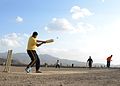 Image 13Afghan soldiers playing cricket. Afghan refugees in Pakistan brought the sport back to Afghanistan, and it is now one of the most popular sports in the country. (from History of cricket)