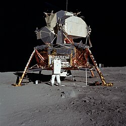 Eagle on the Tranquility Base on July 20, 1969