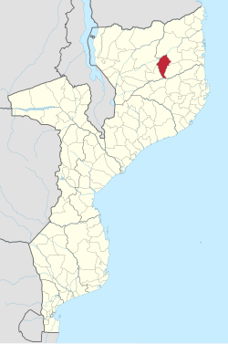 District location in Mozambique