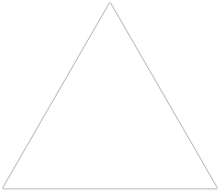 A white triangle