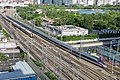 线路：京九线 列车：K106次列车与CR400AF牵引G80次列车