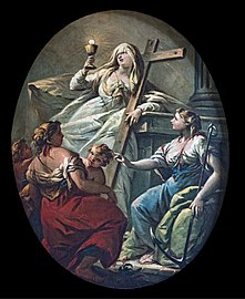 The theological virtues by Jacopo Marieschi