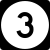 3 in a circle