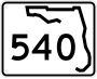 State Road 540 marker