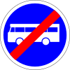 End of bus lane