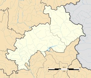 昂布兰在上阿尔卑斯省的位置