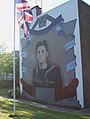 A mural dedicated to James Joseph Magennis in east Belfast.