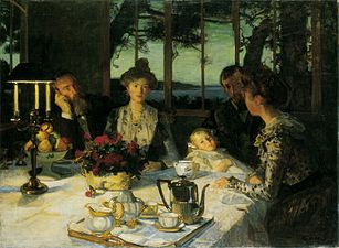 Fin de repas à Kergaït (1901)