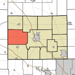 Location of Jefferson Township in Boone County