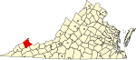 State map highlighting Buchanan County