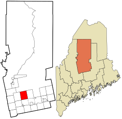 威利曼蒂克在皮斯卡特奎斯县的位置（以红色标示）