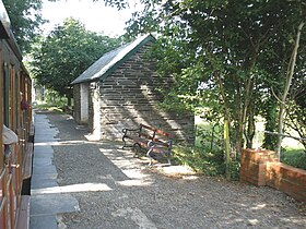 Brynglas Station, looking west. 18 July 2009.