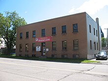 Image of a two-story office building, the Indian Friendship Centre of Sault Sainte Marie