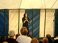 Shazia Mirza performing at the Edinburgh Fringe