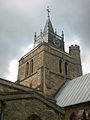 Detail of the tower and spire