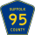 County Route 95 marker