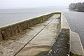 Overflow of the spillway