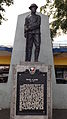 Statue of Claudio and 1992 historical marker installed at the Morong Town Plaza