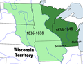 Image 18Map of Wisconsin Territory 1836–1848 (from History of Wisconsin)