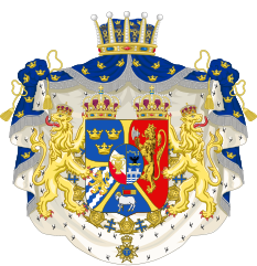 Arms as Prince of Sweden and Norway, Duke of Gotland