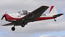 G-AIXN landing at its home base of Turweston Aerodrome in the United Kingdom