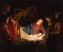 Gerard van Honthorst - Adoration of the Shepherds (1622)