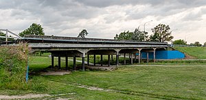 The High Street bridge separates Springlands from Blenheim Central