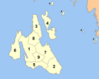 州内各市、镇的位置