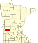 斯威夫特县在明尼苏达州的位置
