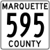 County Road 595 marker