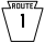 Pennsylvania Route 1 marker
