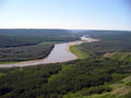 The Smoky River from a view point in the Peace River Wildland Provincial Park