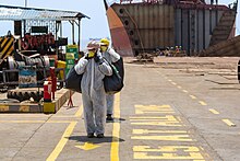 Safe removal of Hazardous materials from recycled ships in Alang, India