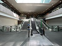 Escalators at the station
