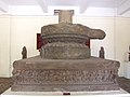 The Trà Kiệu pedestal of the 10th century supports a massive lingam and ablutionary cistern.