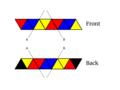 Trihexaflexagon folding pattern