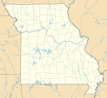 Wilson's Creek在密苏里州的位置