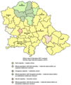 Ethnic map of Vojvodina according to the 2011 census based on the municipality data