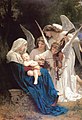 圣母、圣婴与众天使之歌，由威廉·阿道夫·布格罗所作，1881年
