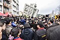 Prime Minister Tsai Ing-wen surveying the Hualien earthquake damage