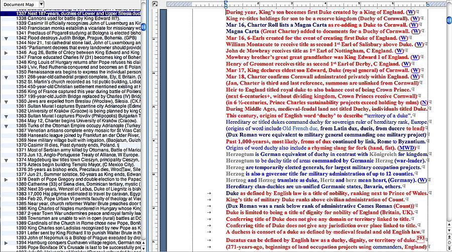 Screenshot of Word document after Wikipedia