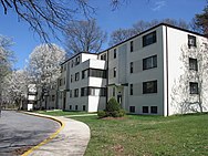 An apartment building in the Art Deco style