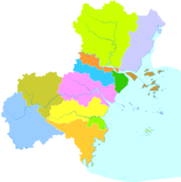 溫州市行政區劃圖
