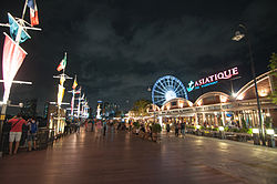 The waterfront promenade at Asiatique