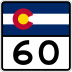 State Highway 60 marker