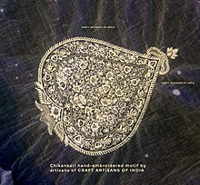 Chikankari hand-embroidery