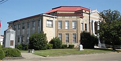 Current Lamar County Courthouse in Purvis, Mississippi, circa 1956.