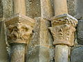 Two capitals on entry door, Santa Maria de Cóll